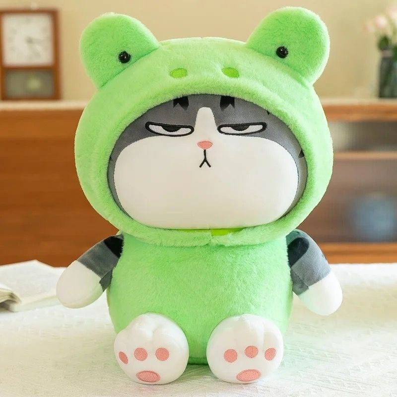 Mainan anak boneka karaktewr animals Boneka kucing foryou cute lengkap dengan costum baju lucu bahan halus dan lembut