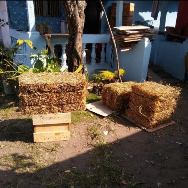 Jerami Padi Press Jerami Kotak Dekorasi Jerami Custome