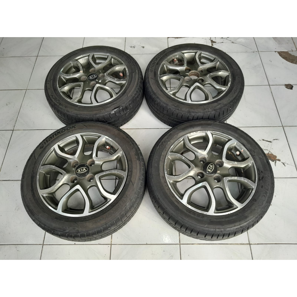 VELG MOBIL BEKAS KIA PICANTO RING 14x5,5 PCD 4x100 + BAN SURABAYA
