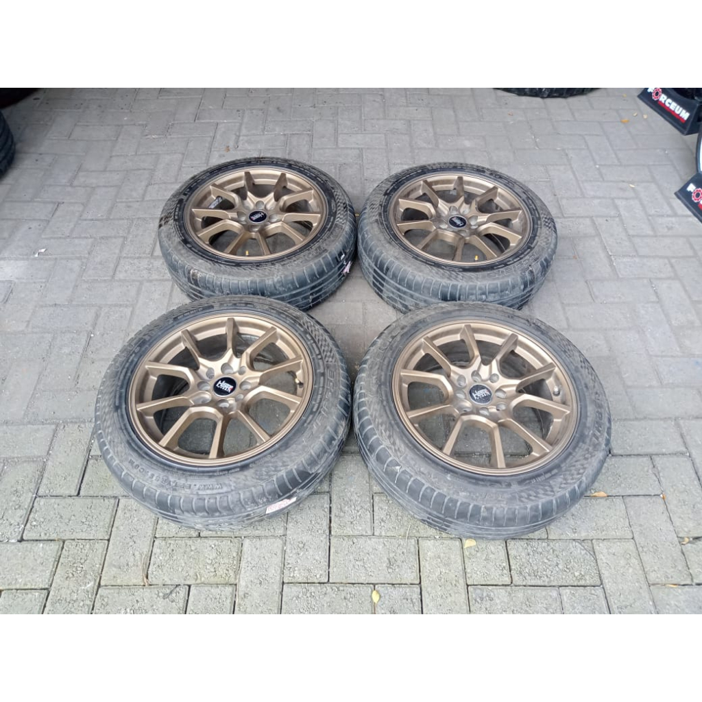 VELG MOBIL BEKAS HSR MISATO RING 16x7 PCD 4x100, 4x114 + BAN SURABAYA