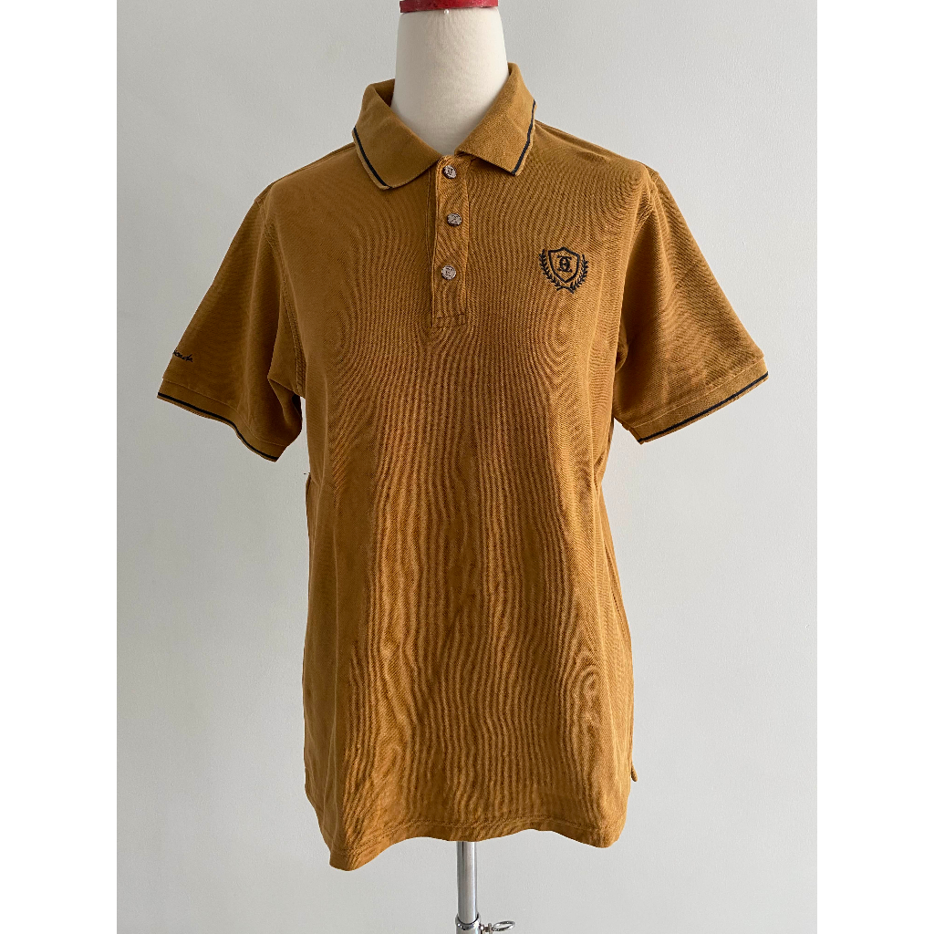 KEMEJA POLO DERA ESCADA S M L KANCING KERAH LENGAN PENDEK FORMAL BISNIS SOPAN GOLF LOGO KAOS POLO PR
