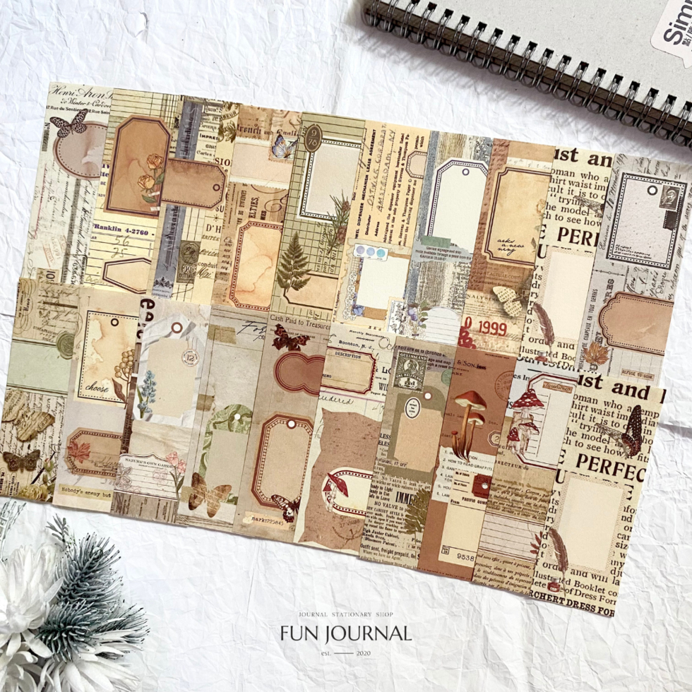 

NOTE PAPER MOTIVE HERITAGE 2 PAPER PACK UNTUK JOURNAL JURNAL PLANNING PLANNER DIY SCRAPBOOK BUJO