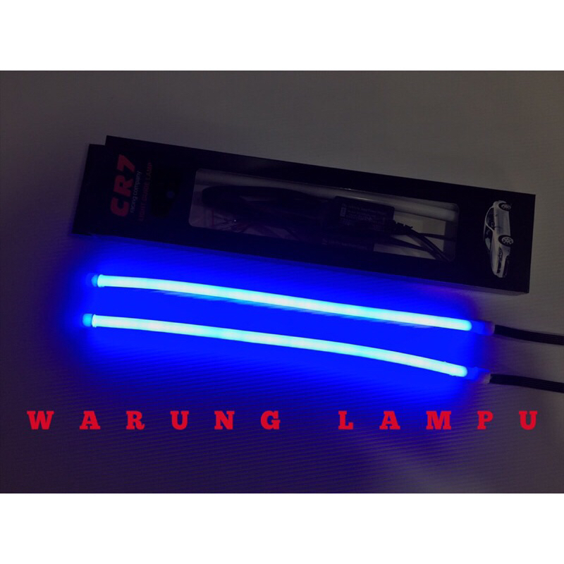 Lampu led alis 30cm drl flexsibel 2 warna sein running 30 cm 2 mode GRADE A NON BINTIK CR7 model alis running XWB