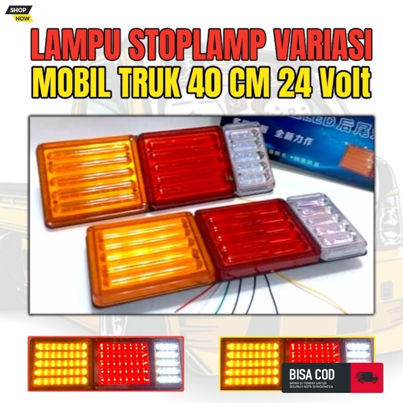 New Lampu Stop Lamp Stoplamp Rem Led Running Truk 24 Volt