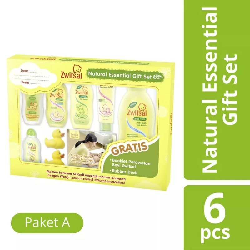 Zwitsal Baby Spa Gift Box Natural Essential Gift Set Kado Perlengkapan Bayi