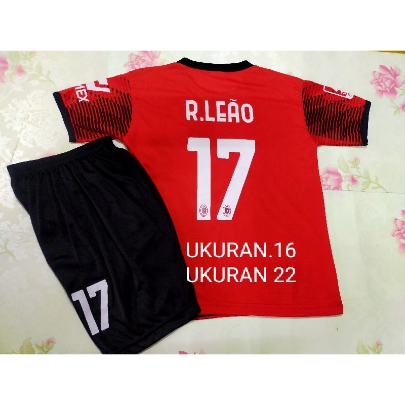 SETELAN KAOS  BOLA ANAK AC.MILLAN USIA 1-9 THN