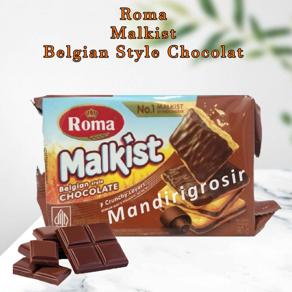 

ROMA* MALKIST* COKELAT* BISKUIT RASA COKELAT* 90 g