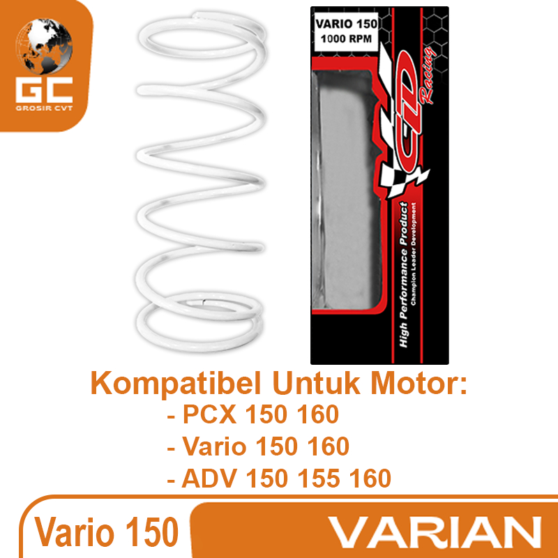 Per CVT Puli Pully Racing Honda Vario 125 Techno Beat Scoopy Fi Genio 1000 RPM CLD
