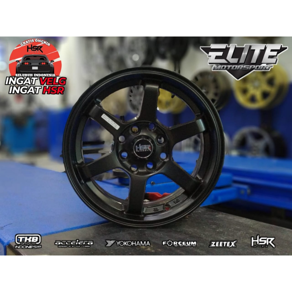 Velg mobil Jazz Agya Calya Brio R14 Lubang 4 - Velg Racing HSR TOKYO