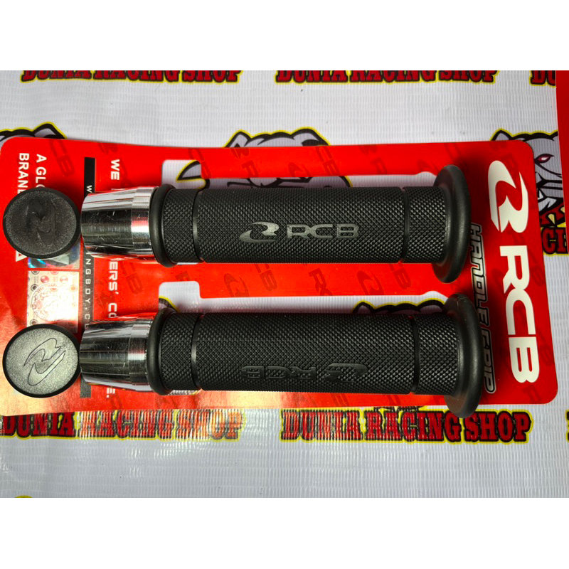 Handgrip RCB Grip RCB HG55 Hitam Merah Biru Kuning Grey Oren + Jalu Stang