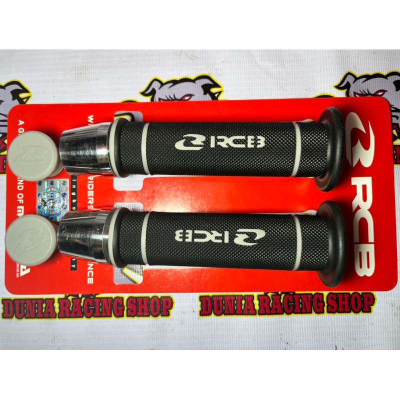 Handgrip RCB Grip RCB HG55 Hitam Merah Biru Kuning Grey Oren + Jalu Stang