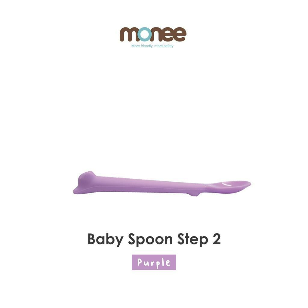 Monee Step2 Silicone Baby Spoo Weaning Food - Sendok Makan Anak