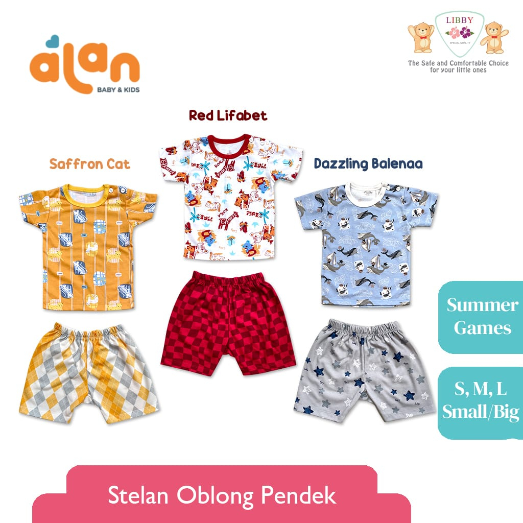 Libby Stelan Oblong Pendek Isi 3pcs - Summer Games Series