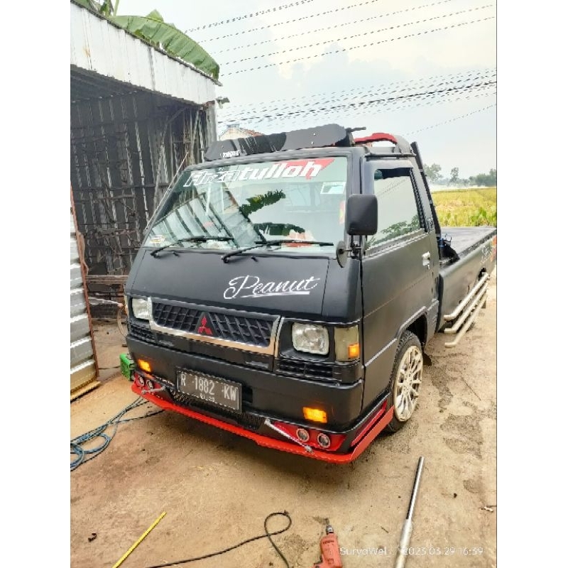 bemper depan tempel l300 + foglamp,bemper sambung l300