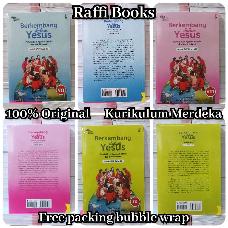 Buku Pendidikan Agama Katolik Kelas 1 2 3/VII VIII IX SMP Kanisius Kurikulum Merdeka