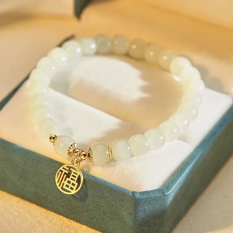 gelang giok import - gelang korea - gelang wanita- gelang hoki - mahkota  -aksesoris wanita