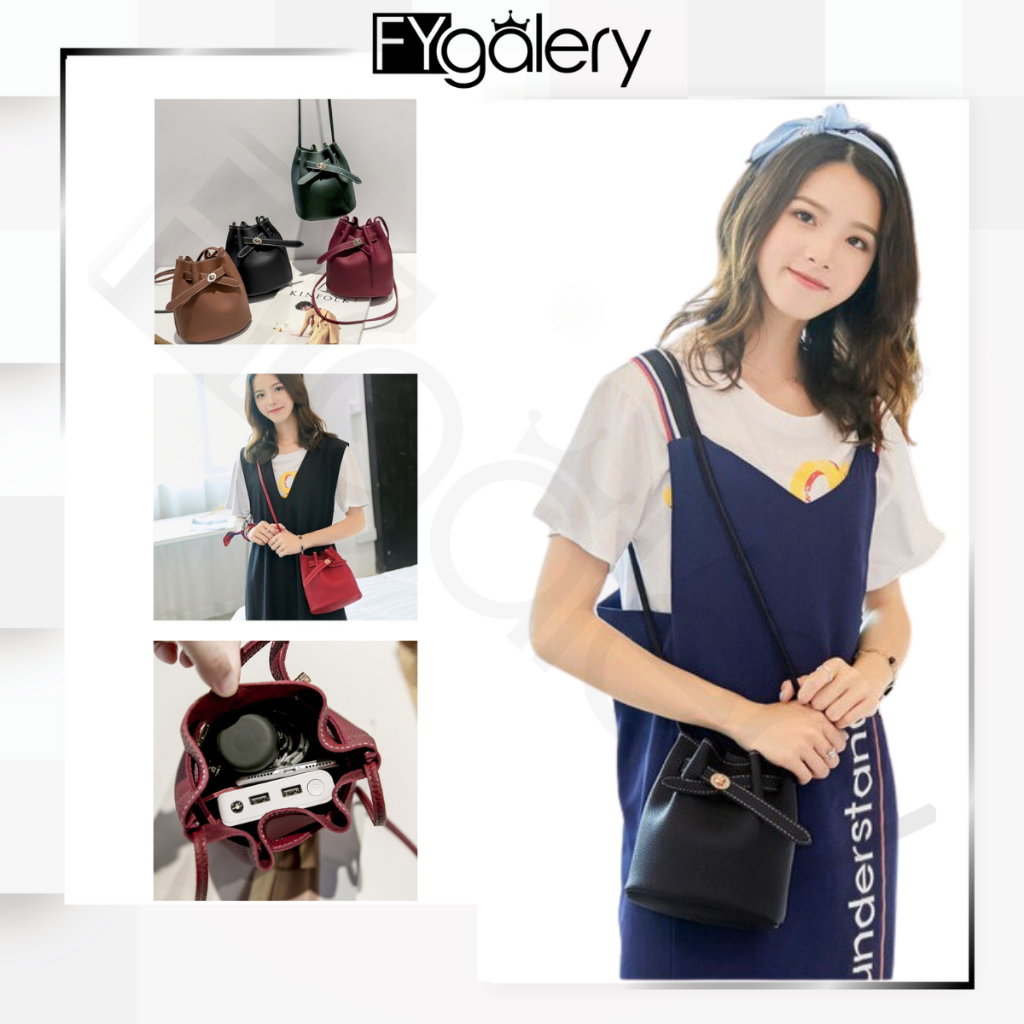 FYGALERY FYG1253 Tas Selempang Bag Bucket Cute Tas Fashion Wanita Murah