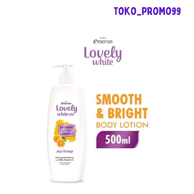 Emeron hand and body lotion lovely 500 ml (kemasan besar)