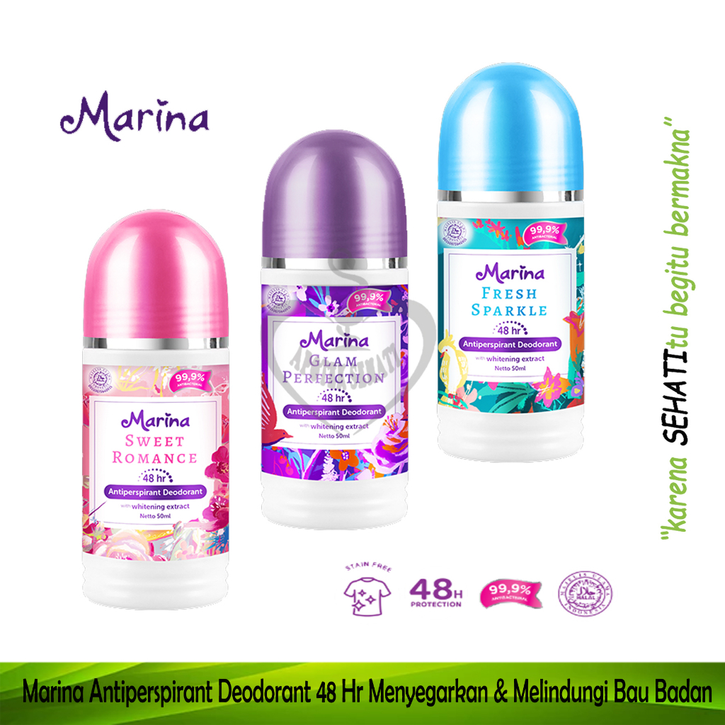 Marina Antiperspirant Deodorant Whitening Extract Mengatasi Bau Badan