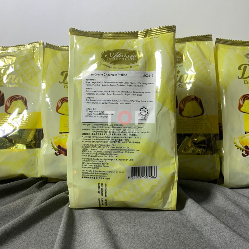 durian chocolate alisia orginal Singapura