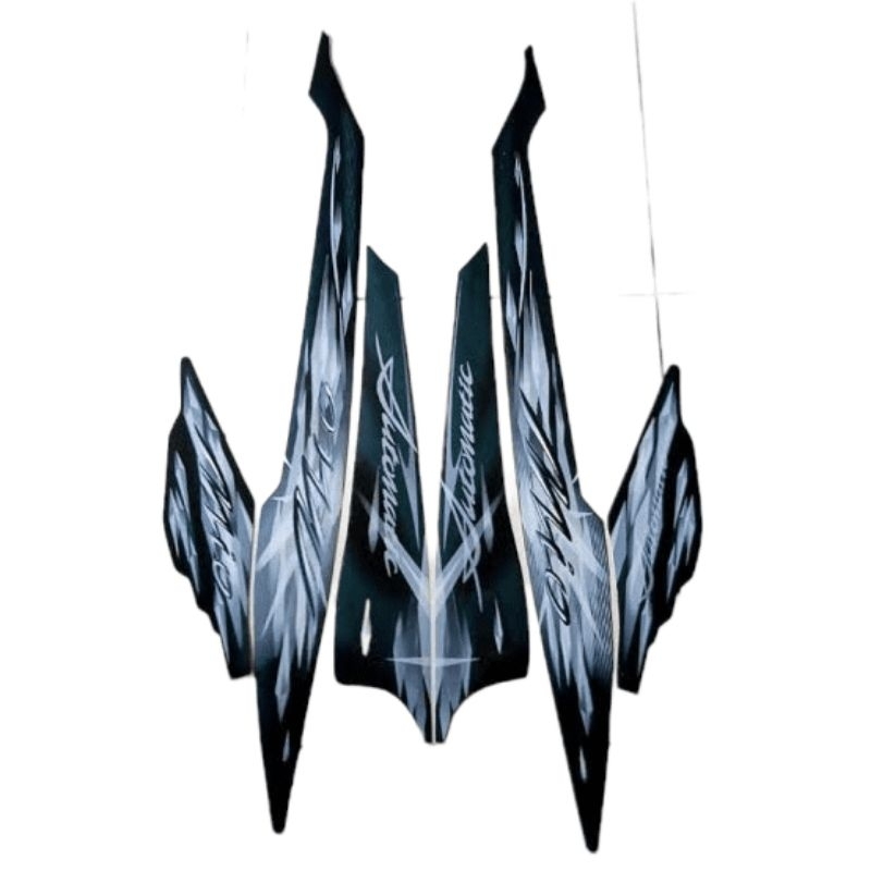 Striping Mio Sporty Hitam Sticker Body Motor standar ori mio sporty hitam Striping Mio Sporty