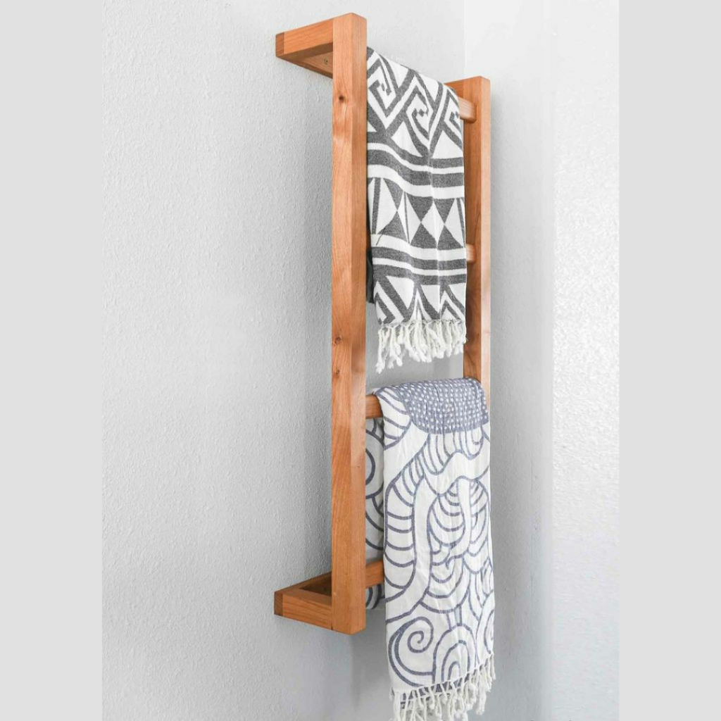 Rak Handuk Gantung / Rak Handuk Kayu Serbaguna