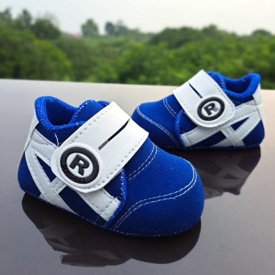 TOKOERS PRL05  Sepatu bayi newborn prewalker bahan super lembut motif prepet 1 s/d 12