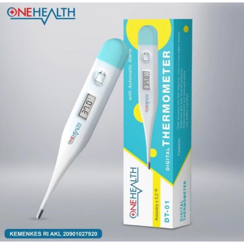 digital thermometer onehealth / alat ukur subu tubuh / termometer onehealth / alat test medis