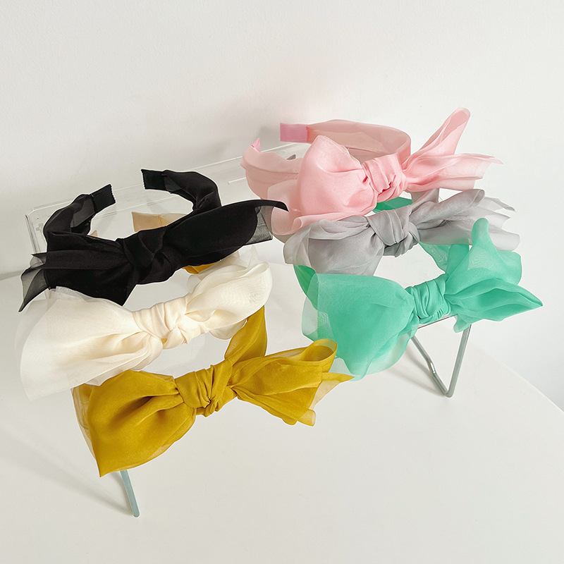 Caliloops Jazon Bando Bandana Rambut Korea Pita Besar Wanita Polos