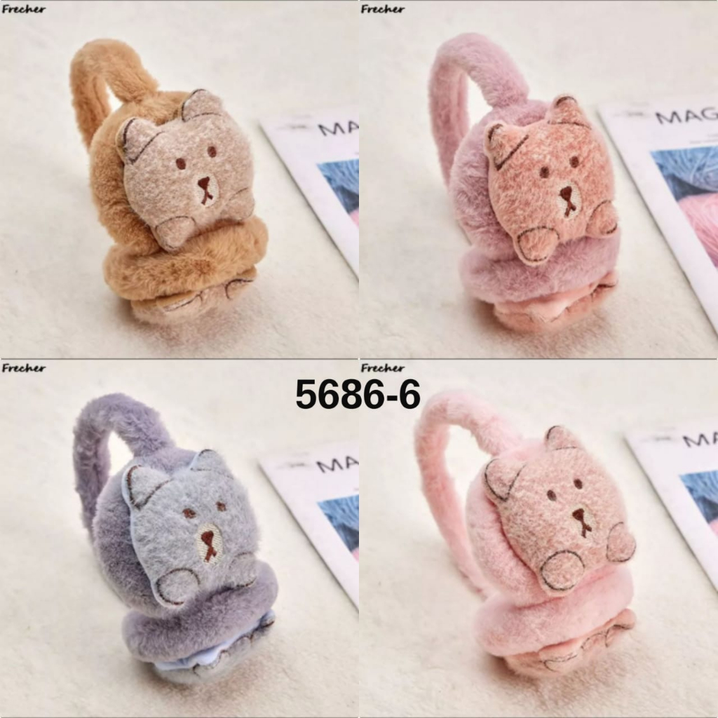 Earmuff Teddy Bear 3D EM-TB3D - Penutup Telinga RANDOM