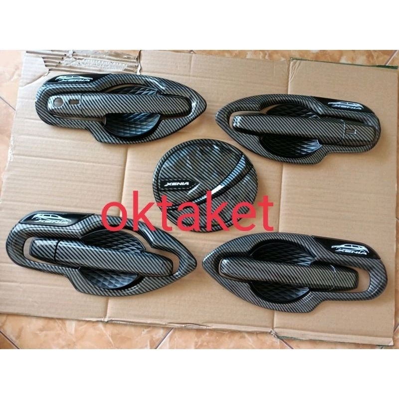 paket outer handle tank cover Avanza Xenia Veloz 2021 2022 2023 2024 Exclusive Full Carbon