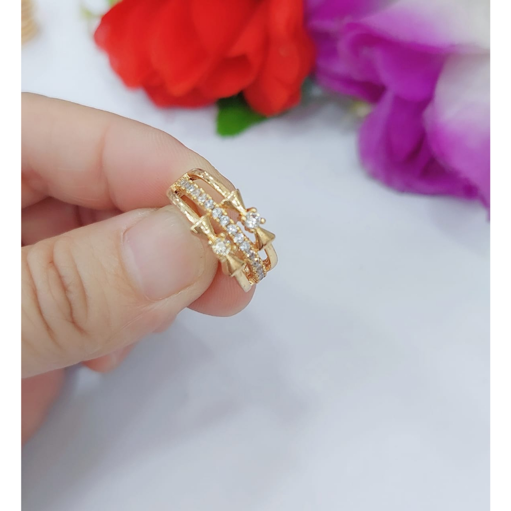 Cincin Xuping Permata Perhiasan Wanita R147 148 149 150