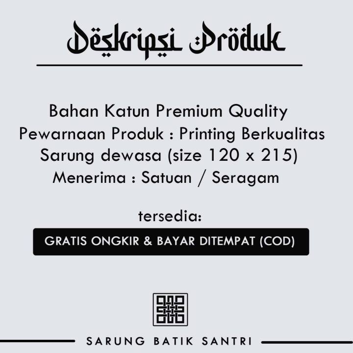 SARUNG BATIK UKIRAN DAYAK HITAM PEKAT TERBARU