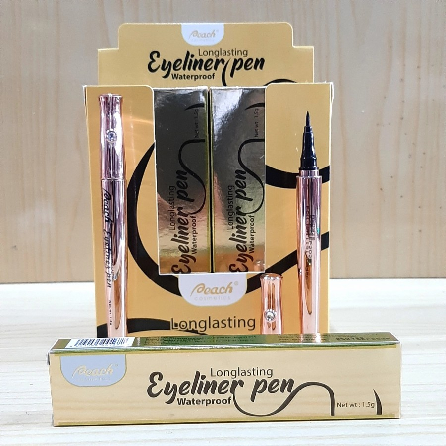 PEACH EYELINER PEN WATERPROFF !! MURAH BERKUALITAS !!