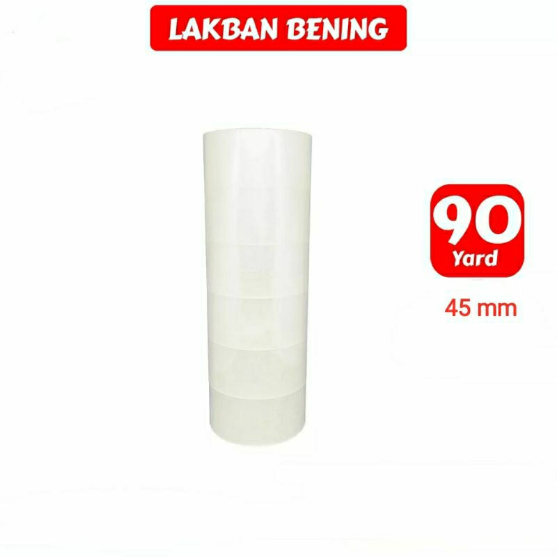 

Lakban Bening 90 Yard x 45 mm Lakban OPP / Tape Packing