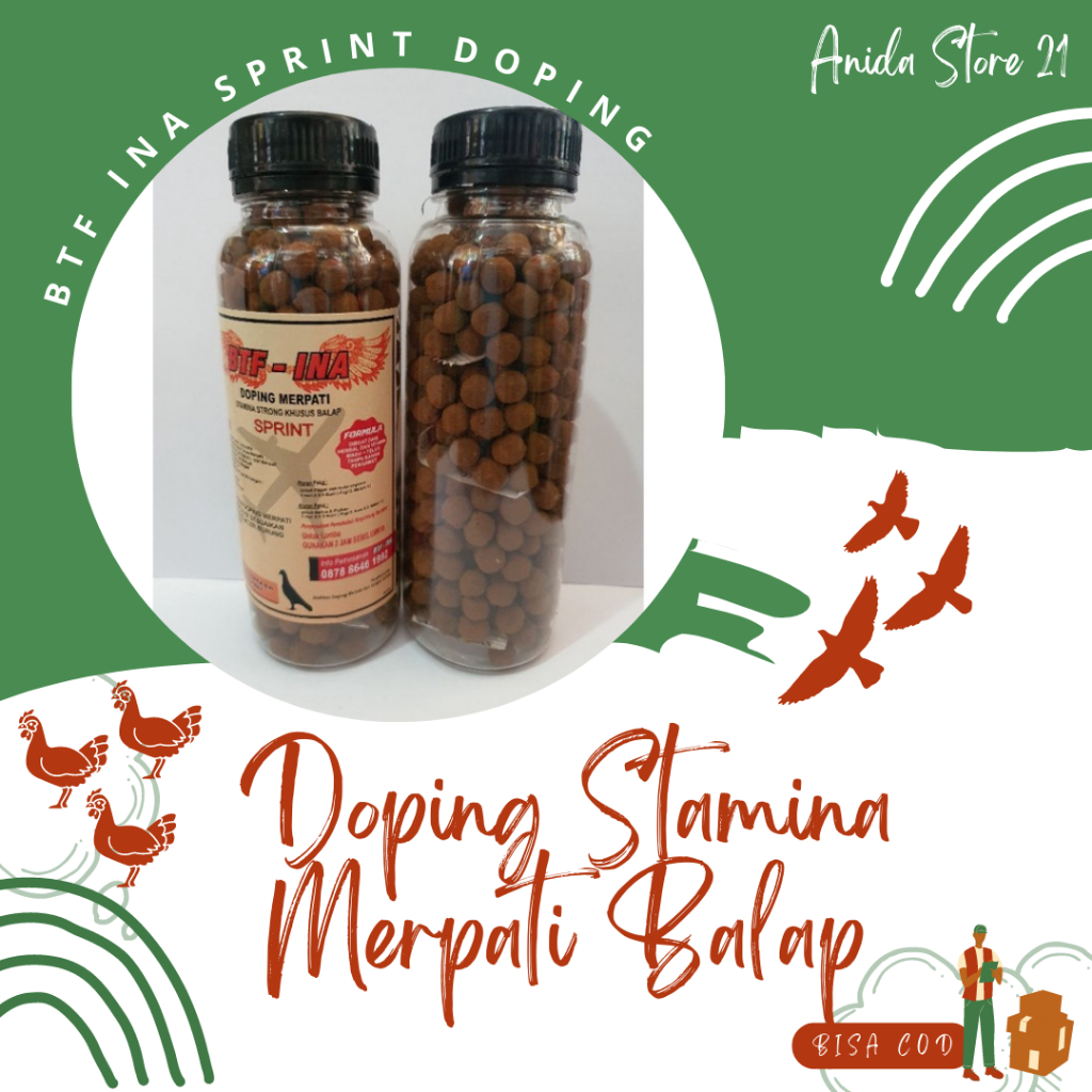 Btf Ina Sprint Doping Merpati Stamina Strong Khusus Merpati Balap