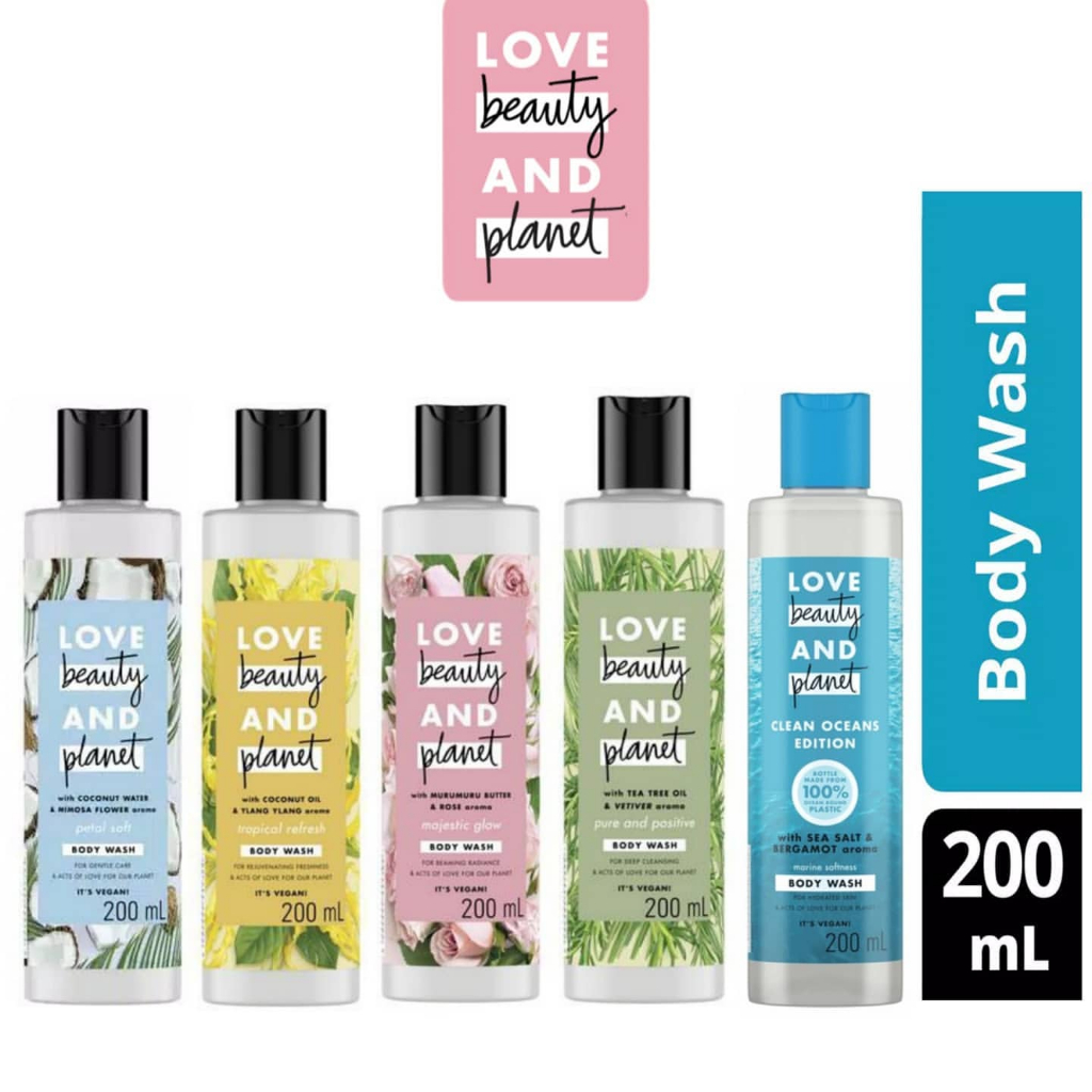 Love Beauty &amp; Planet Petal Soft Coconut Water &amp; Mimosa Flower Gentle Care Body Wash 200mL