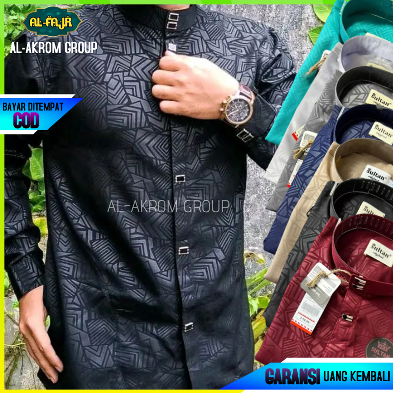 Kemeja Koko Pria PREMIUM Sultan Embos Anak dan Dewasa