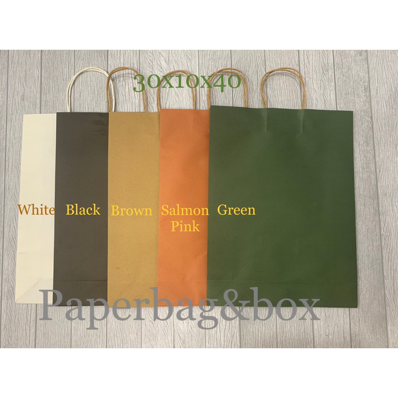 

Paperbag Paper Bag Kantong Kertas Aneka Warna 30x10x40