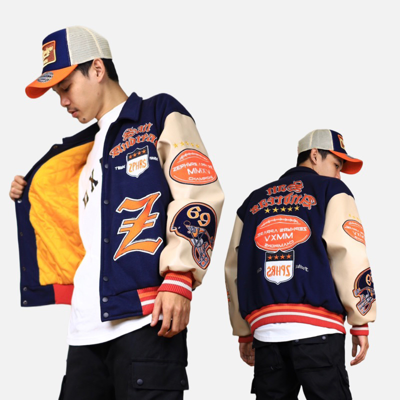 VARSITY JACKET ZEPHYRS SAN ANDREAS FULL BORDIR