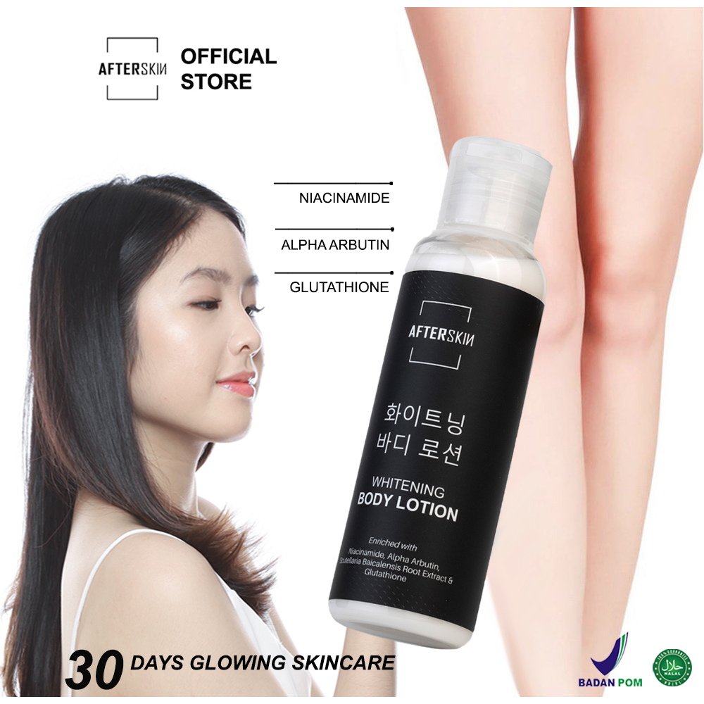 AFTERSKIN WHITENING BODY LOTION ALA KOREA BPOM HALAL / SKINCARE BADAN PEMUTIH DAN PENCERAH