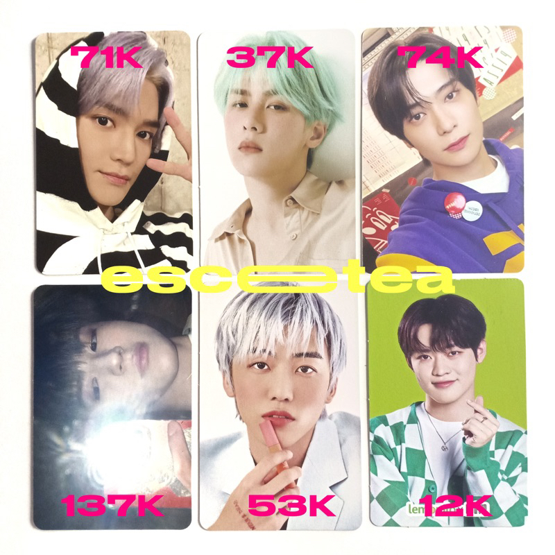 ꒰ escetea ꒱ nct — photocard pc taeyong trading card tc sanrio photocard kun season greetings sg22 be