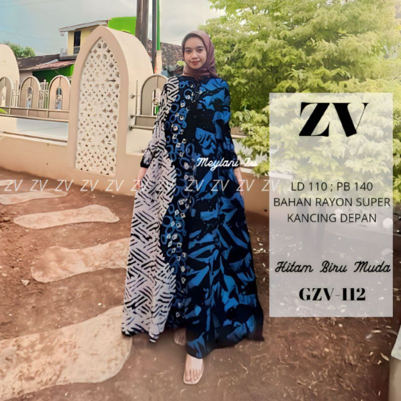 GAMIS TWILL RAYON KANCING DEPAN