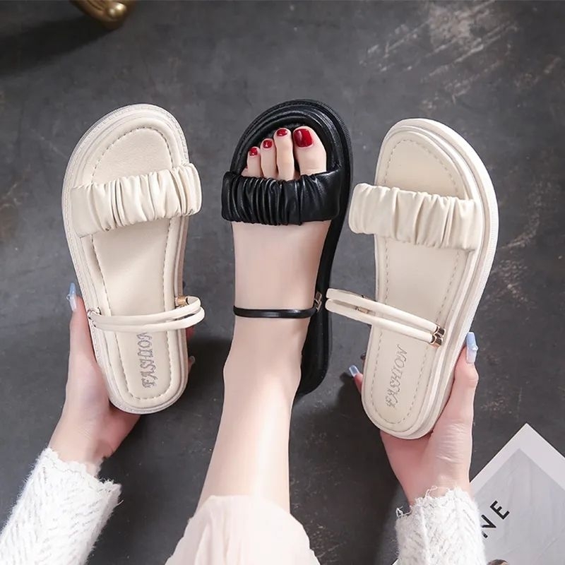 SANDAL WANITA KEKINIAN BAN KERUT SUPER CANTIK TRENDY RD 23