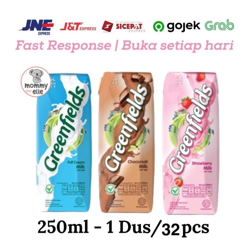

Greenfields Susu UHT 250ml 1 Karton - 32 Pcs