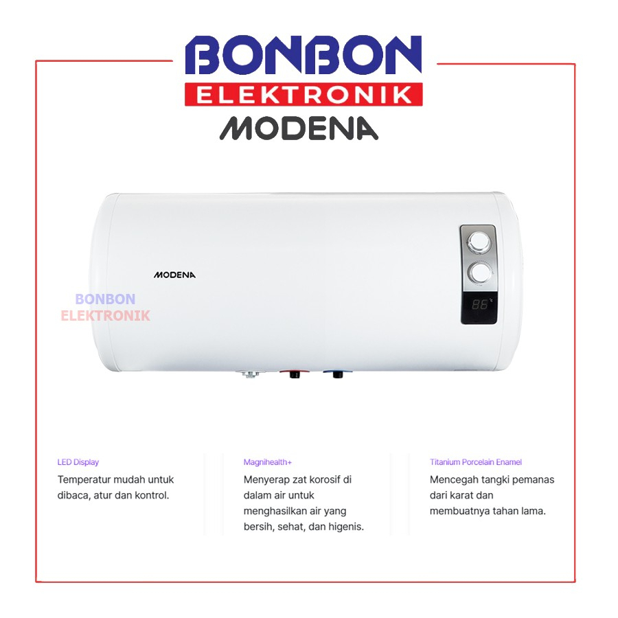 MODENA Electric Water Heater 80l ES 80HD / ES80HD Pemanas AIr