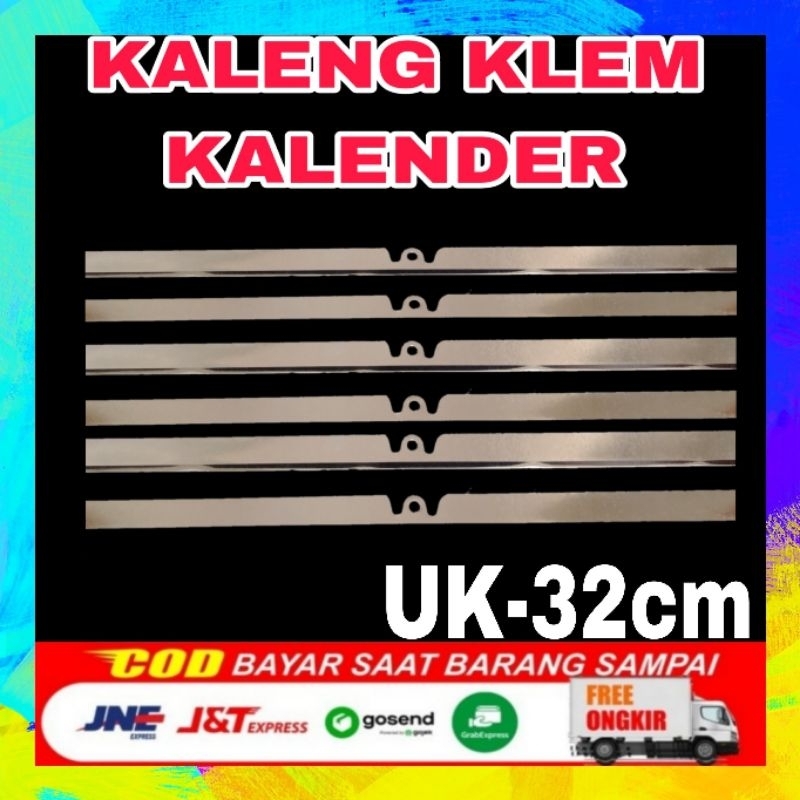 

klem kalender / kaleng klem kalender 32cm / klip kalender / seng klem kalender / jepit kalender / kaleng seng kalender