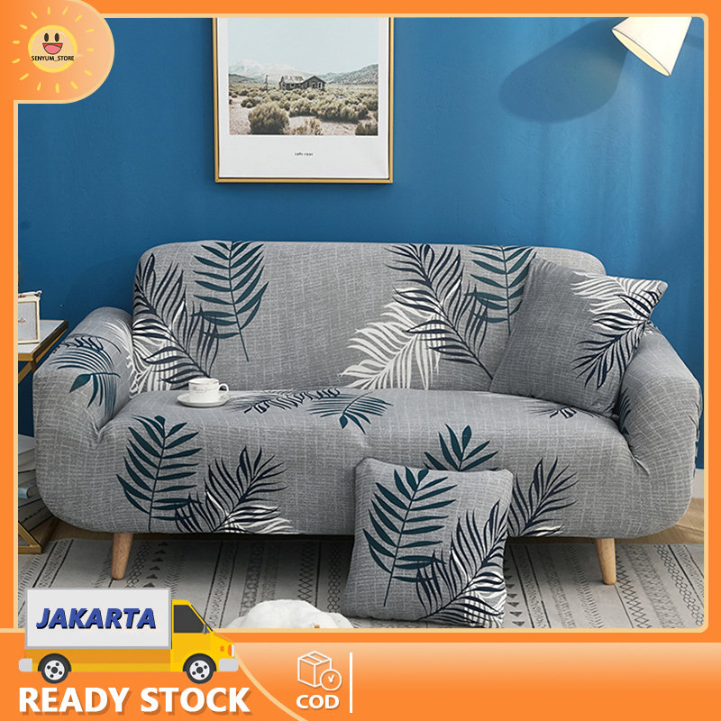 Cover Sofa Elastic Elastis Sarung Sofa Pattern Menarik/ Anti-Selip  1/2/3/4 Seater  Bed penutup