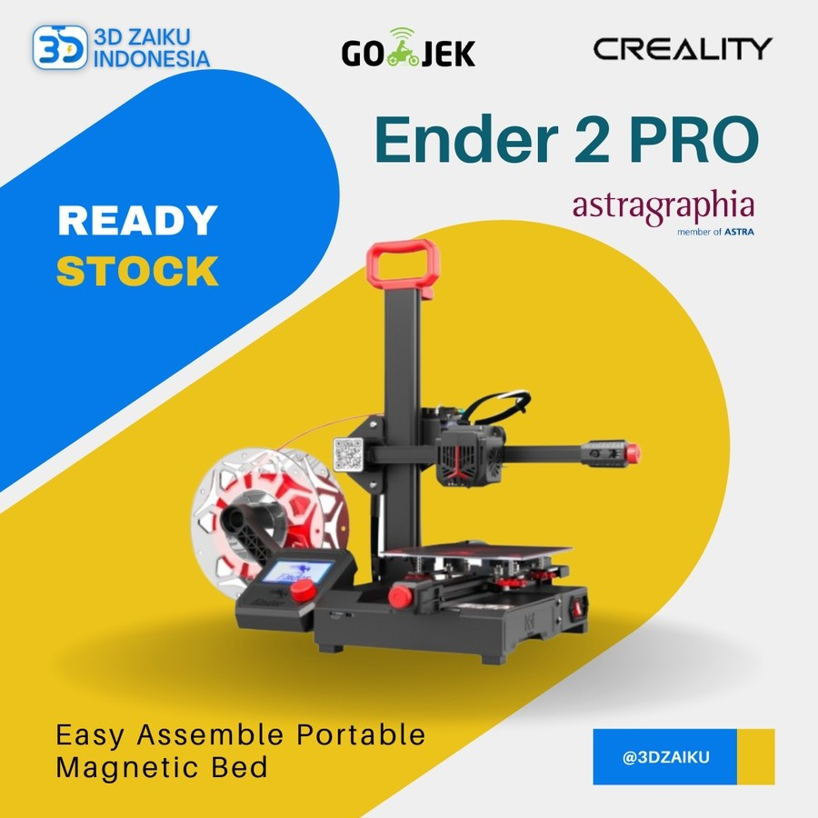 Creality 3D Printer Ender 2 Pro Easy Assemble Portable Magnetic Bed