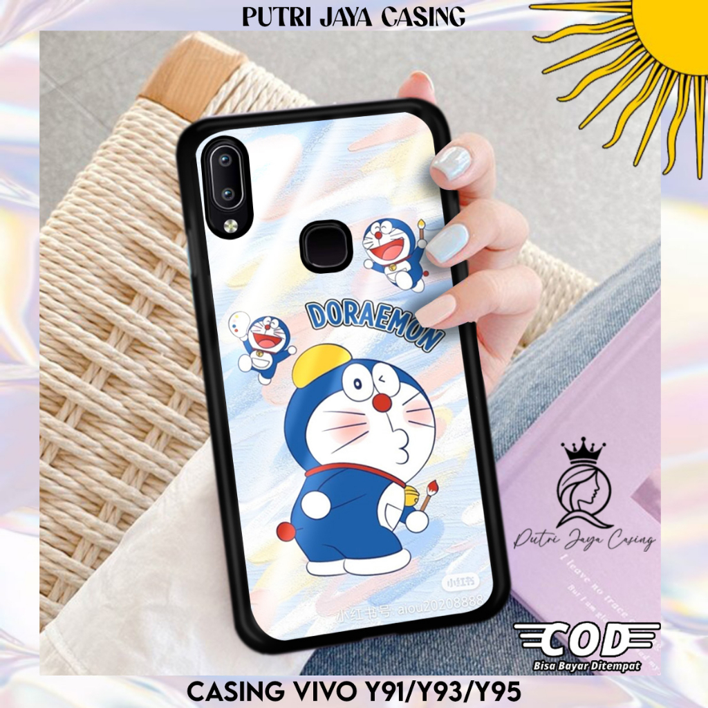 Case Hp Vivo Y91 Y93 Y95 casing Vivo Y91 Y93 Y95 Motif ANIMEDORMON Casing Terbaru Case Karakter Lucu
